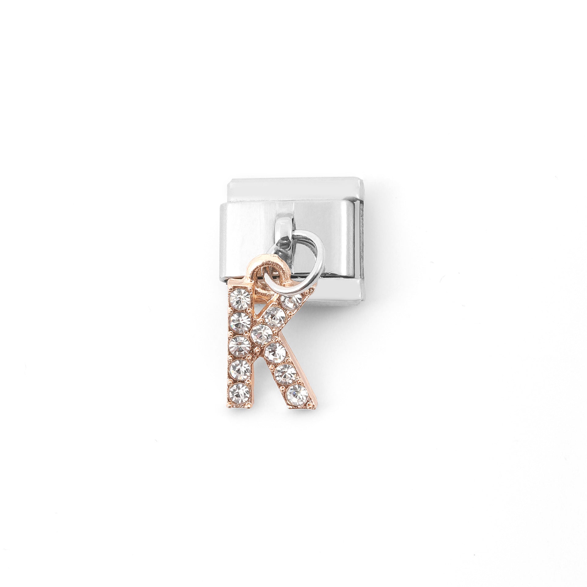 Wholesale Italian Charm Bracelet Stainless Steel Pendant Letter Module Charms